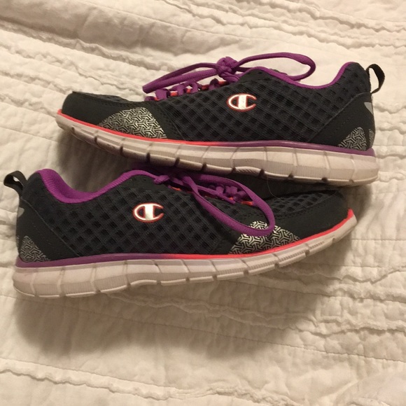 Champion Grey, Purple and Pink Tennis Shoes - Picture 2 of 4